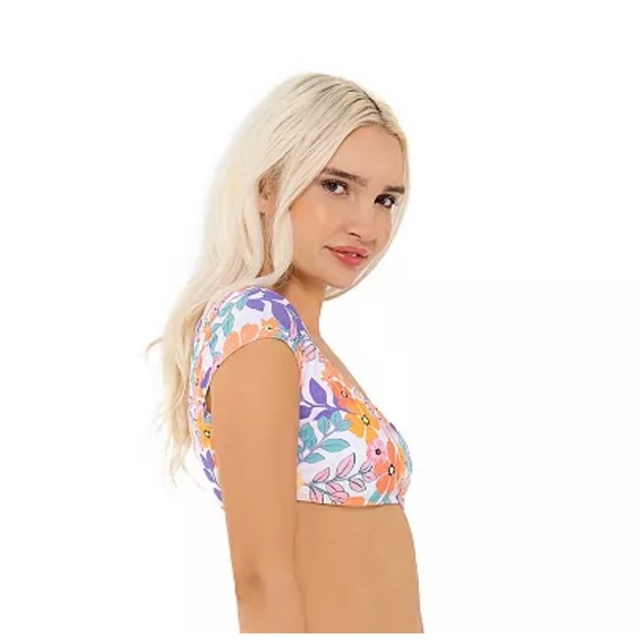 Junior Ninety-Nine XXL (19) Wild Grdn Bikini NWT One shoulder Removable bra cups - Picture 4 of 9